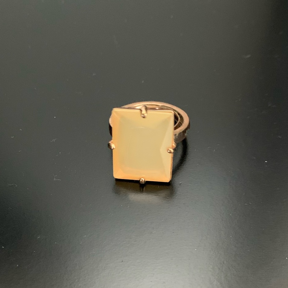 Kate Spade Square Pink Gem Ring